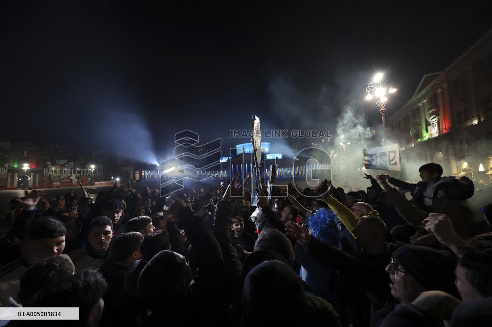 Napoli Fans Celebrate Supercoppa Italiana Victory In Napoli - Italy