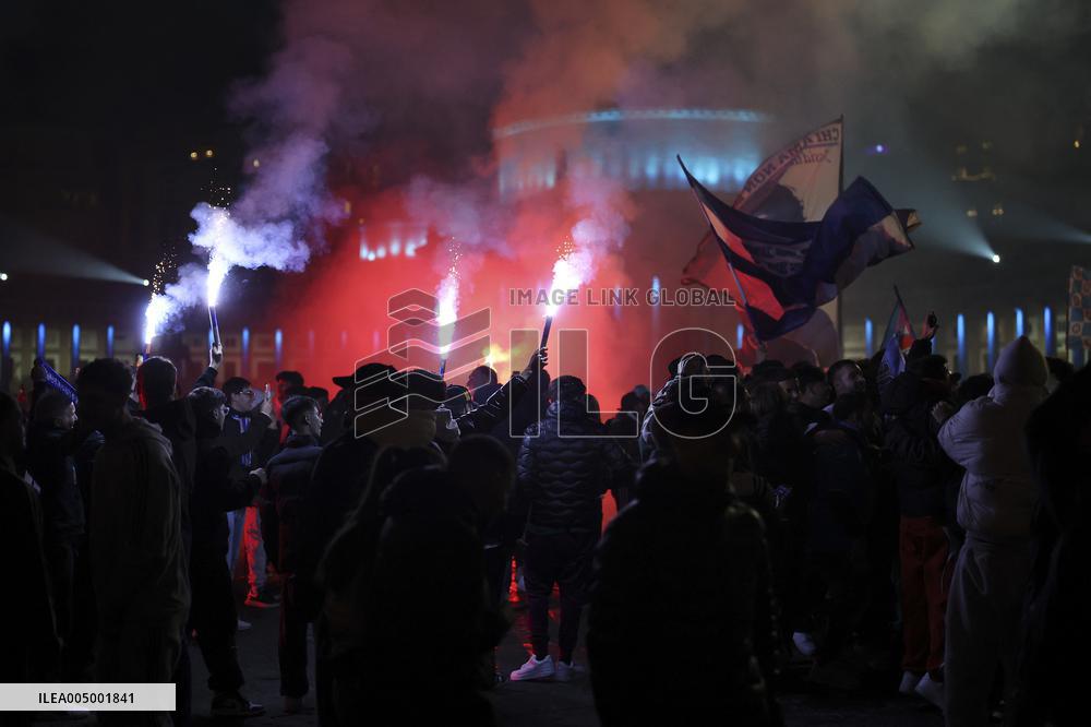 Napoli Fans Celebrate Supercoppa Italiana Victory In Napoli - Italy