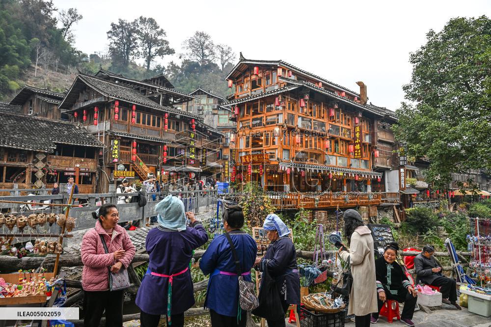 Tourism Developments In Zhaoxing Dong Village - China