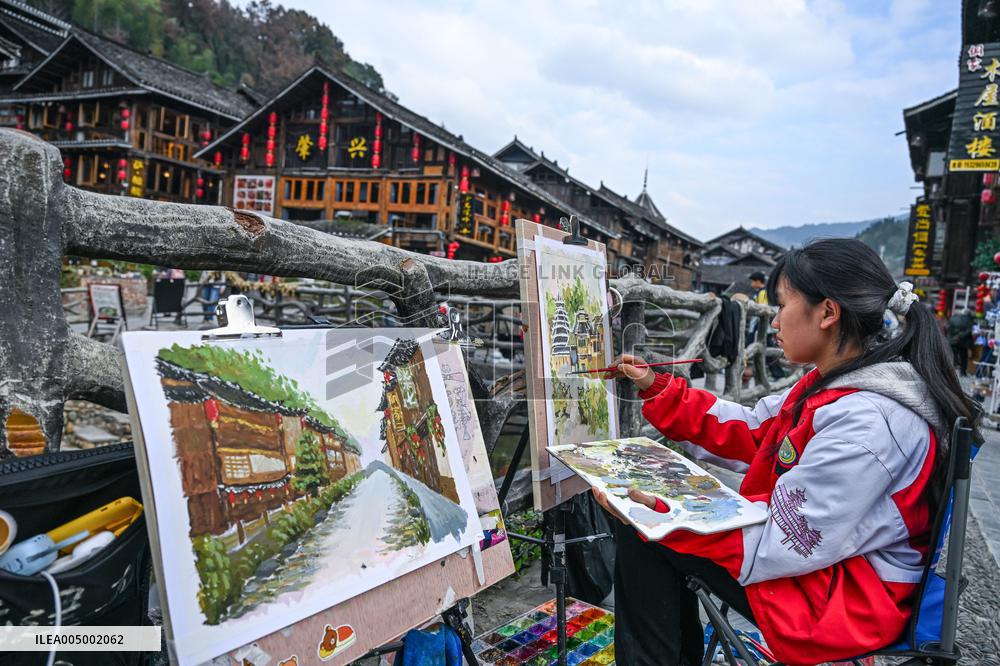 Tourism Developments In Zhaoxing Dong Village - China