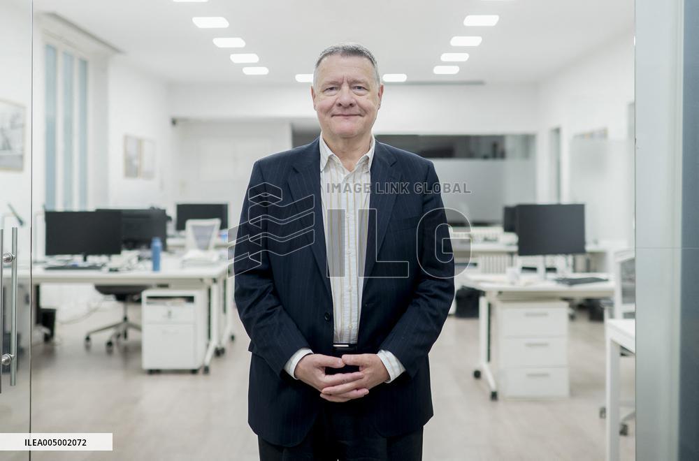 Portrait of Economist and Former Minister of Public Administration of Spain Jordi Sevilla - Madrid