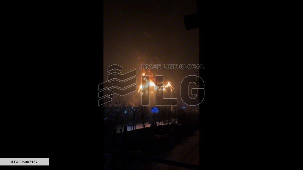 China: Massive Fire Engulfs Biotechnology Factory in Hebei