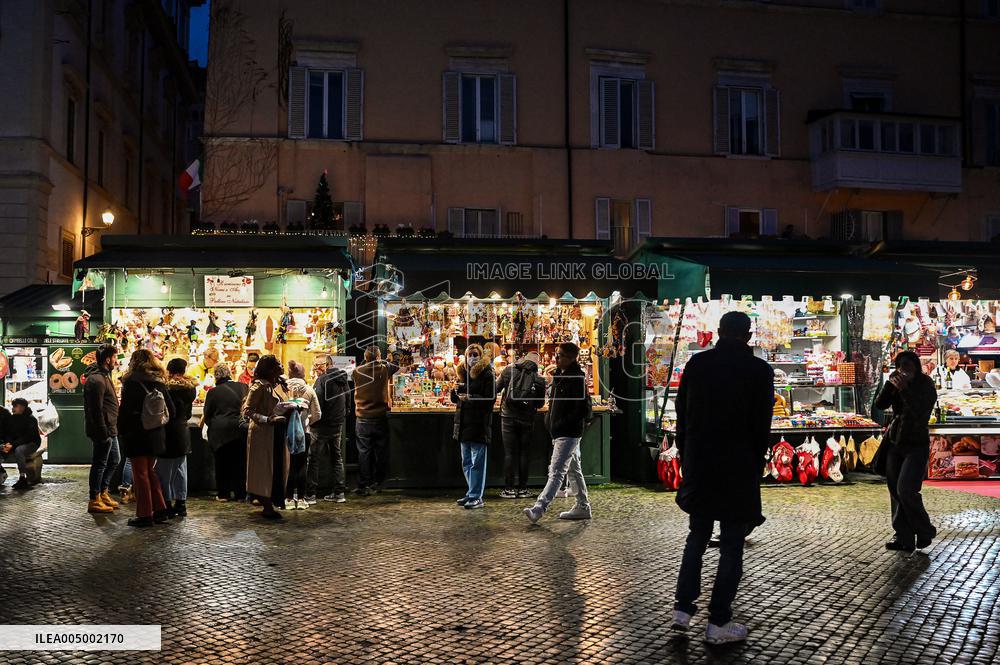 Christmas Markets Open At Piazza Navona - Rome