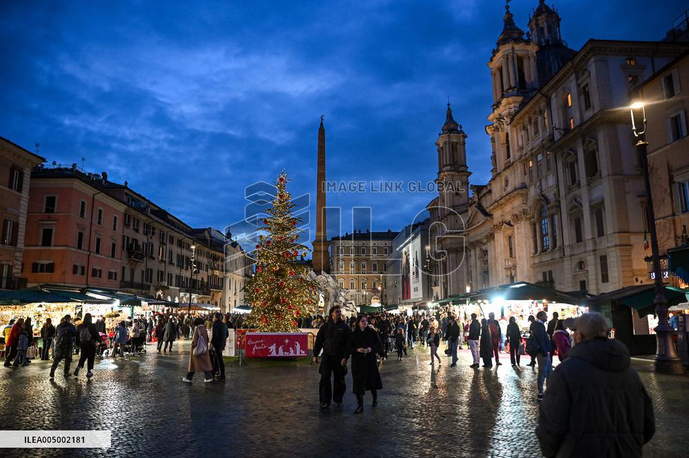 Christmas Markets Open At Piazza Navona - Rome