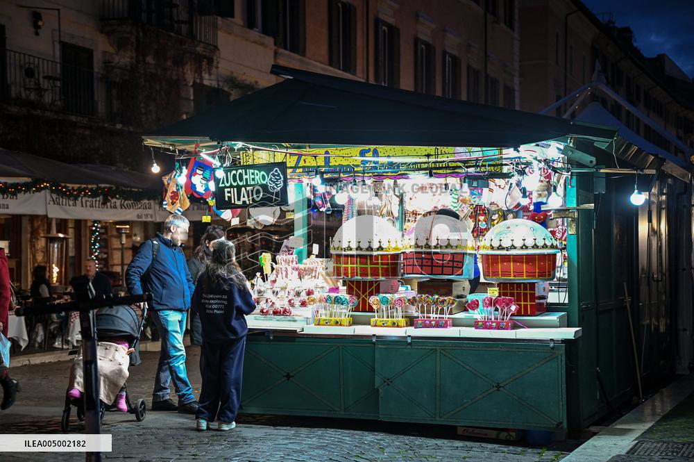 Christmas Markets Open At Piazza Navona - Rome