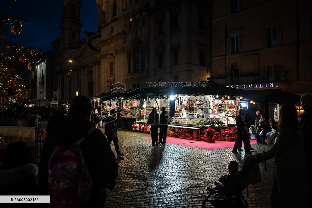 Christmas Markets Open At Piazza Navona - Rome