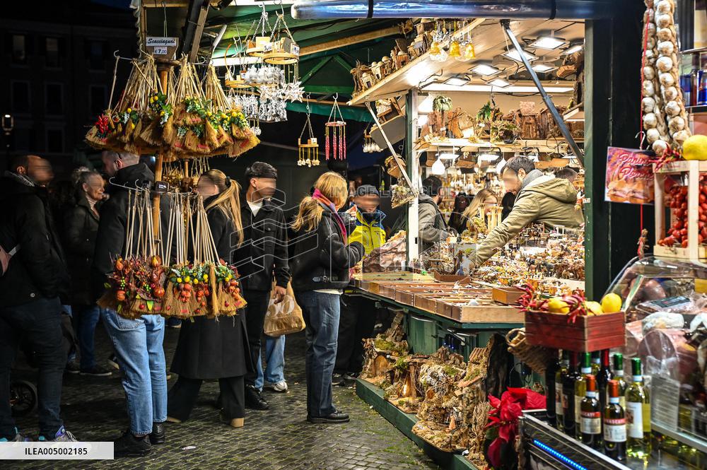 Christmas Markets Open At Piazza Navona - Rome