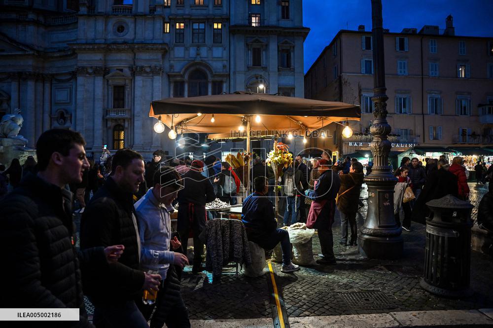 Christmas Markets Open At Piazza Navona - Rome
