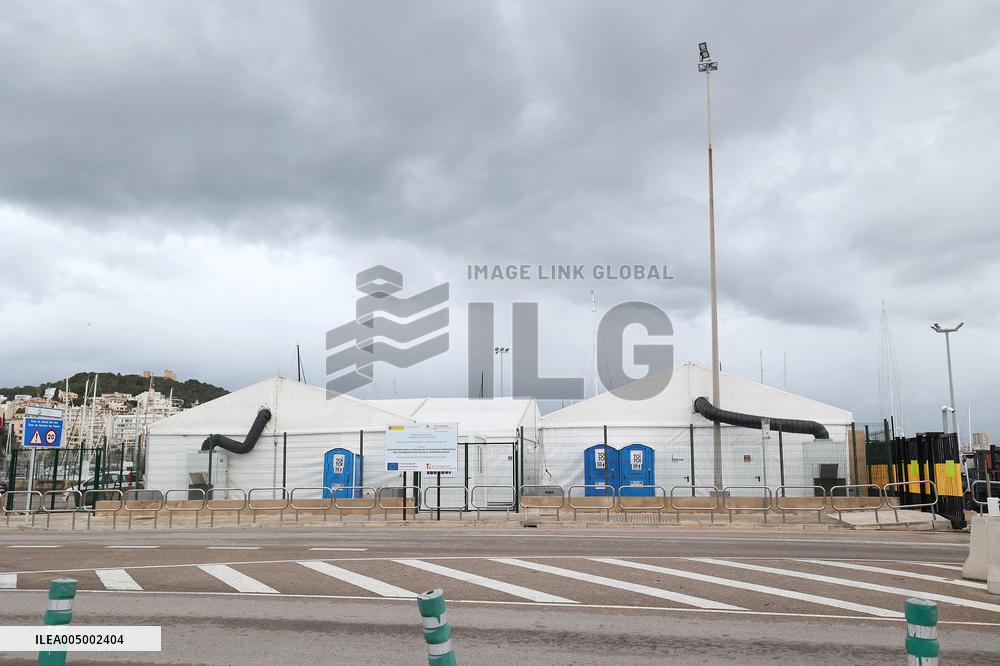 Space Set Up For Migrants Reception In Palma - Spain