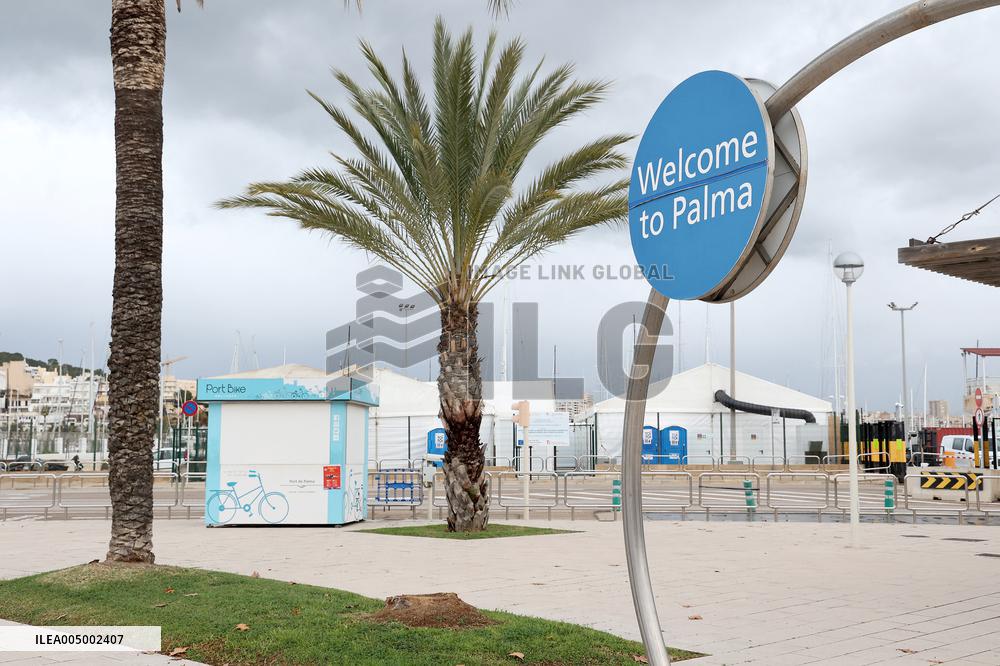 Space Set Up For Migrants Reception In Palma - Spain