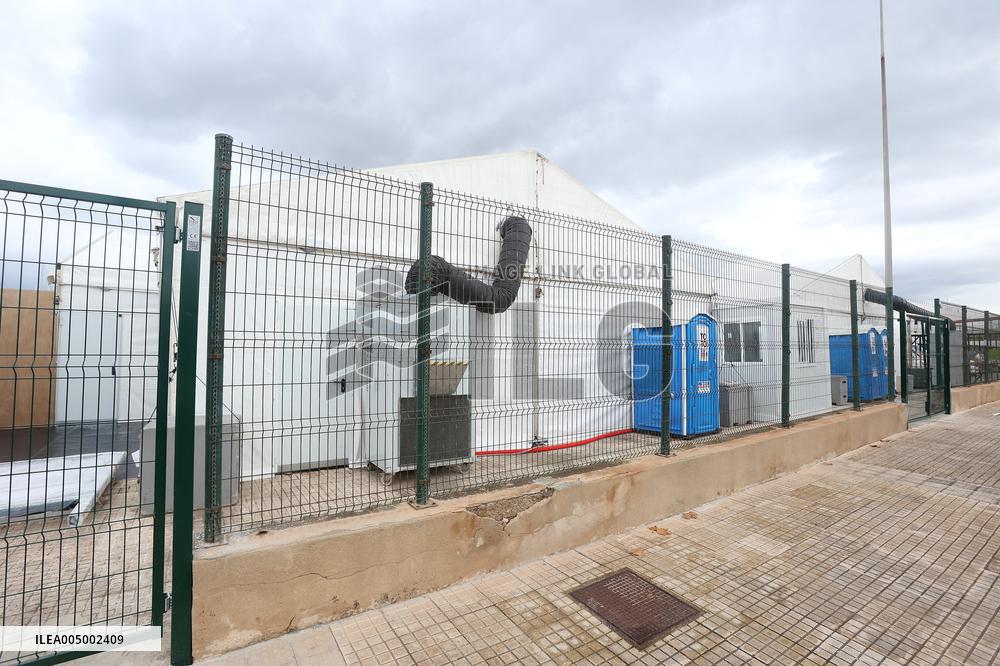 Space Set Up For Migrants Reception In Palma - Spain