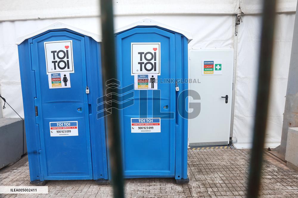 Space Set Up For Migrants Reception In Palma - Spain