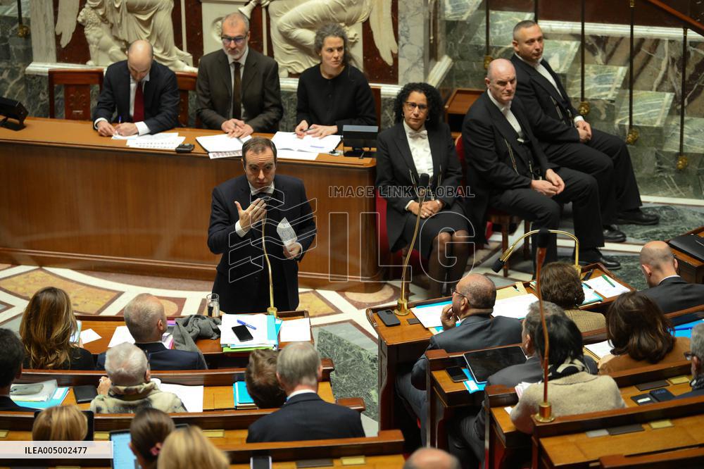 Questions to the government at the National Assembly - Paris