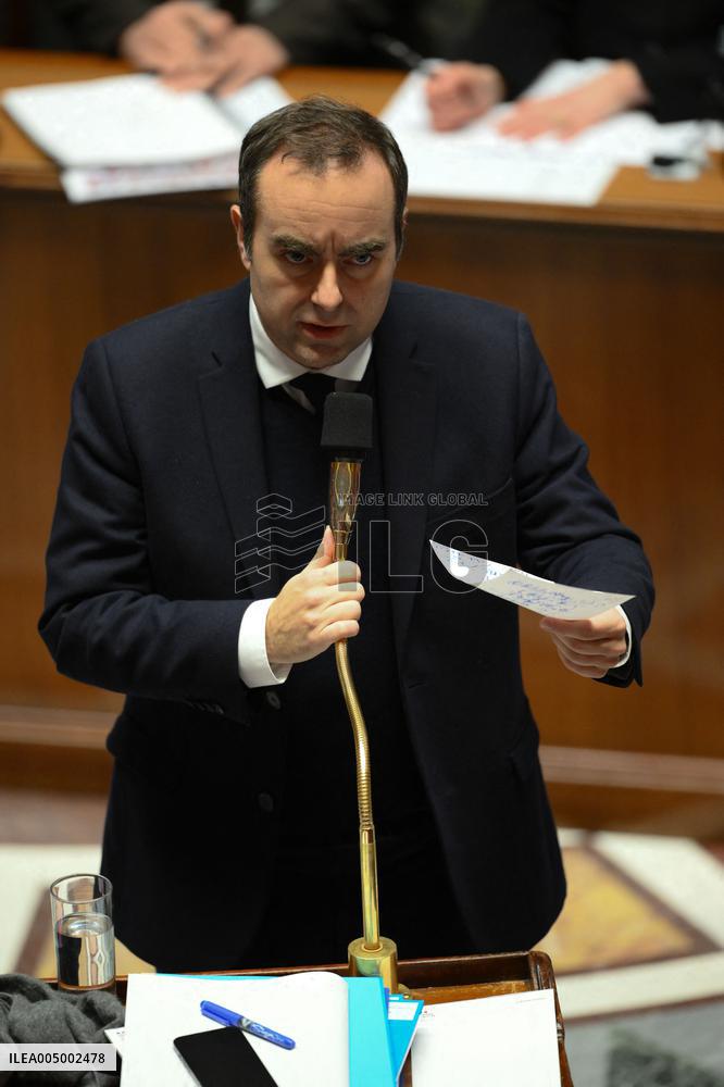 Questions to the government at the National Assembly - Paris