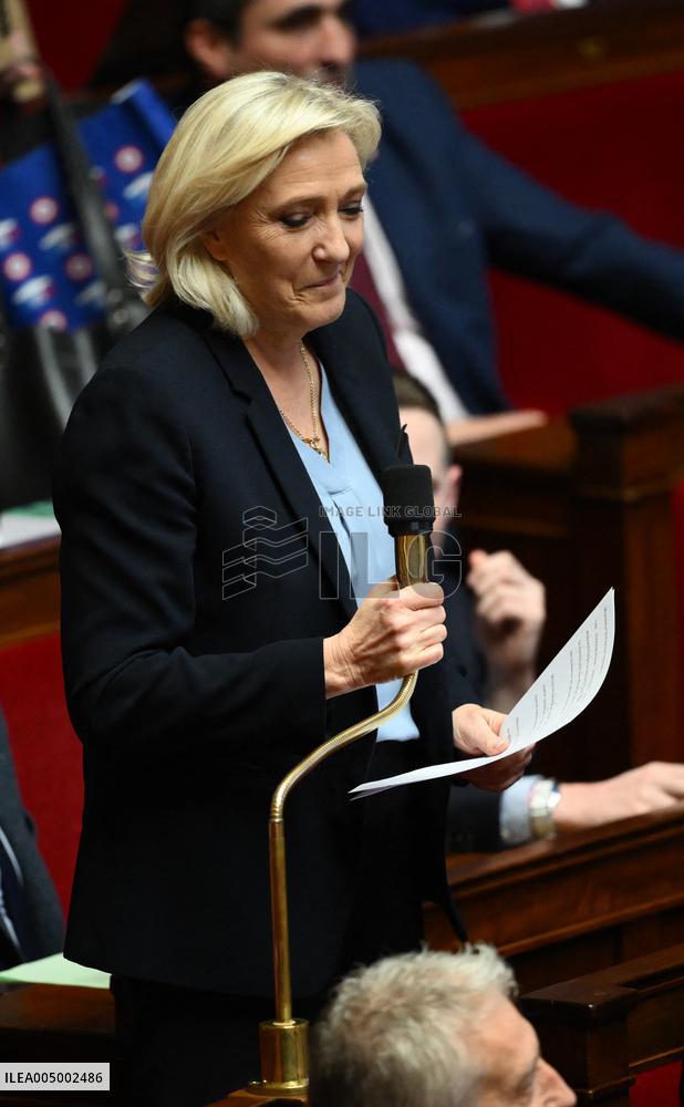 Questions to the government at the National Assembly - Paris