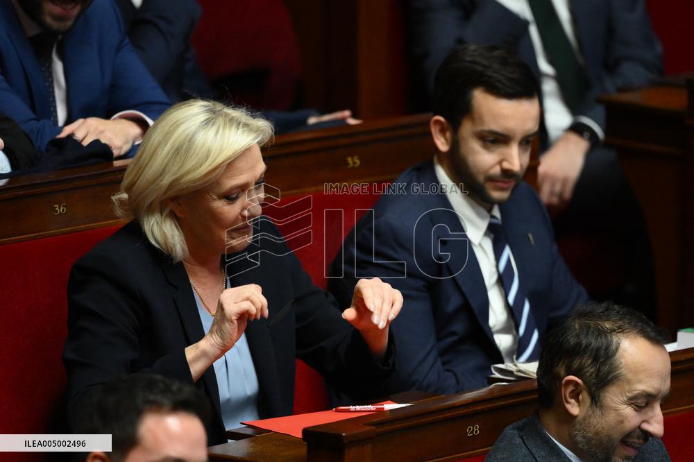 Questions to the government at the National Assembly - Paris