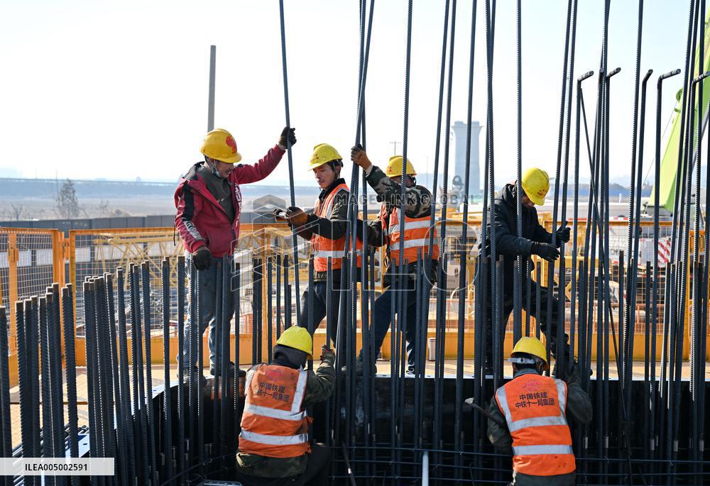 Construction Site of The Shijiazhuang-Xiong'an Intercity Railway - China