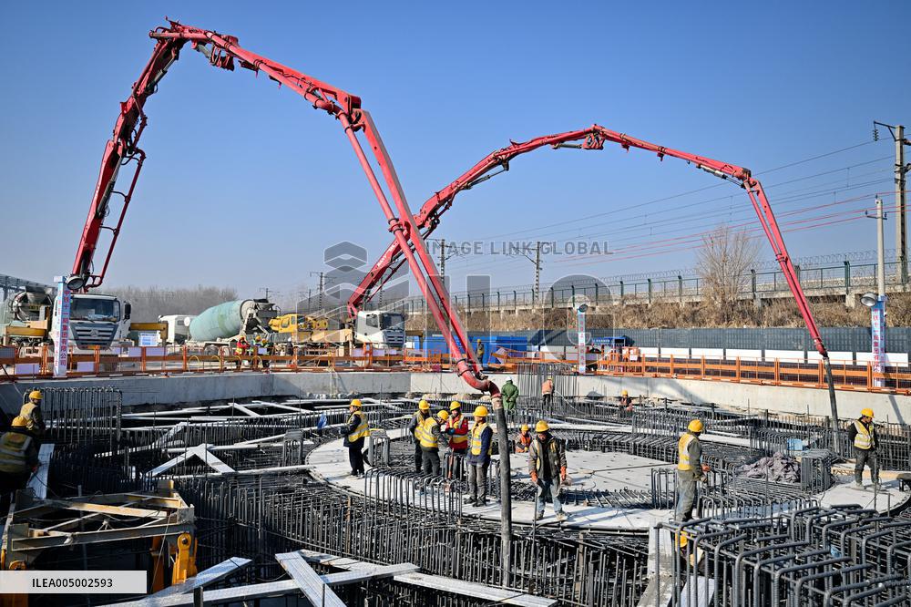 Construction Site of The Shijiazhuang-Xiong'an Intercity Railway - China