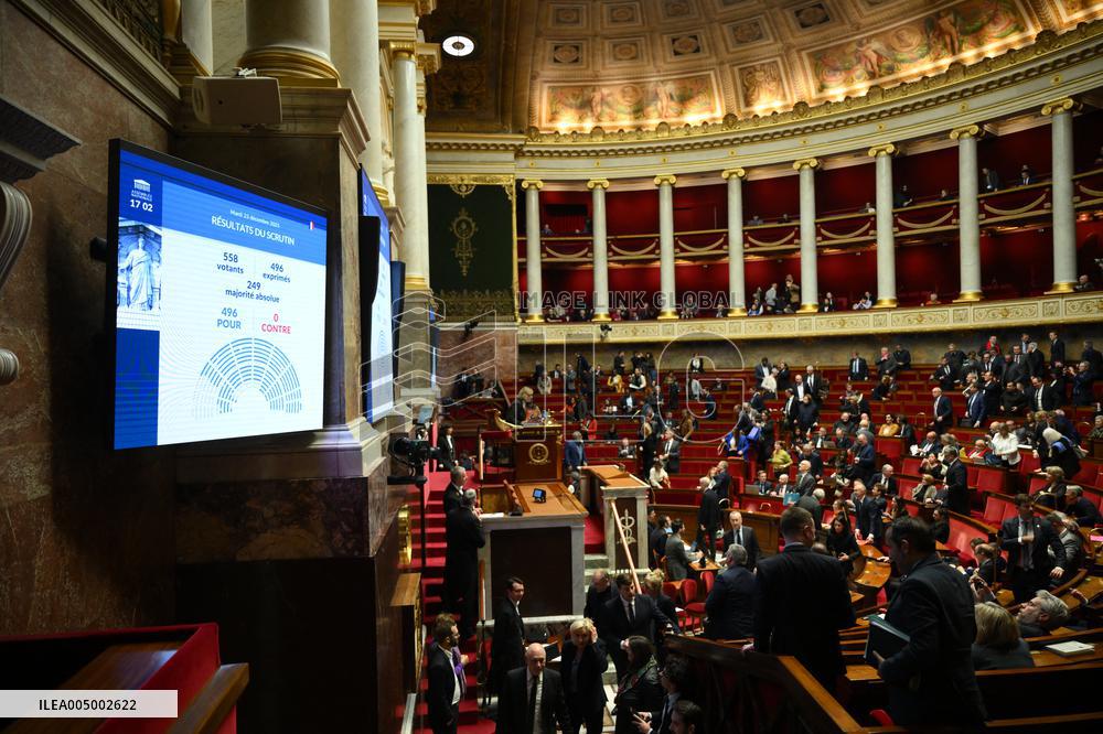 Vote of Special Bill To Budget for 2026 - Paris