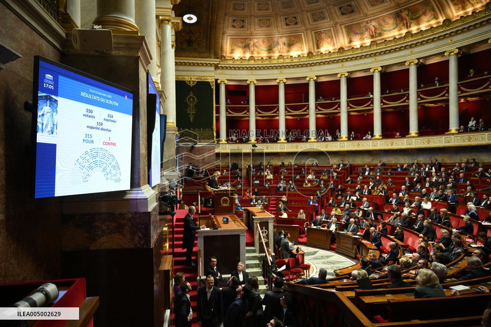 Vote of Special Bill To Budget for 2026 - Paris