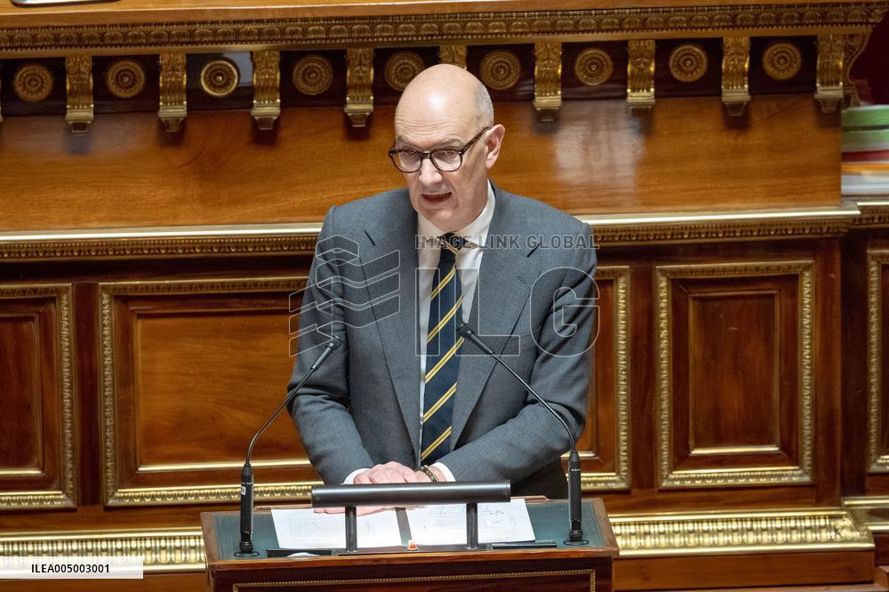 Vote of Special Bill To Budget for 2026 at the French Senate - Paris AJ