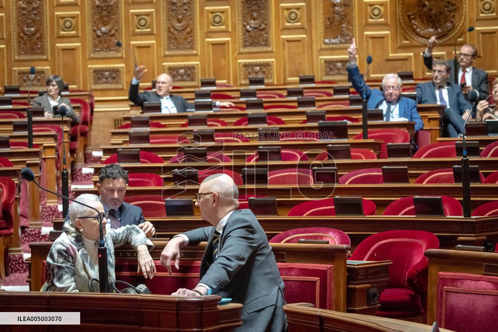 Vote of Special Bill To Budget for 2026 at the French Senate - Paris AJ