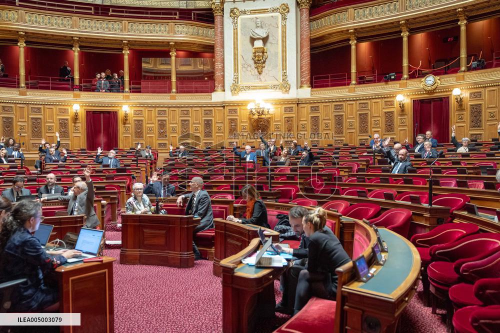 Vote of Special Bill To Budget for 2026 at the French Senate - Paris AJ