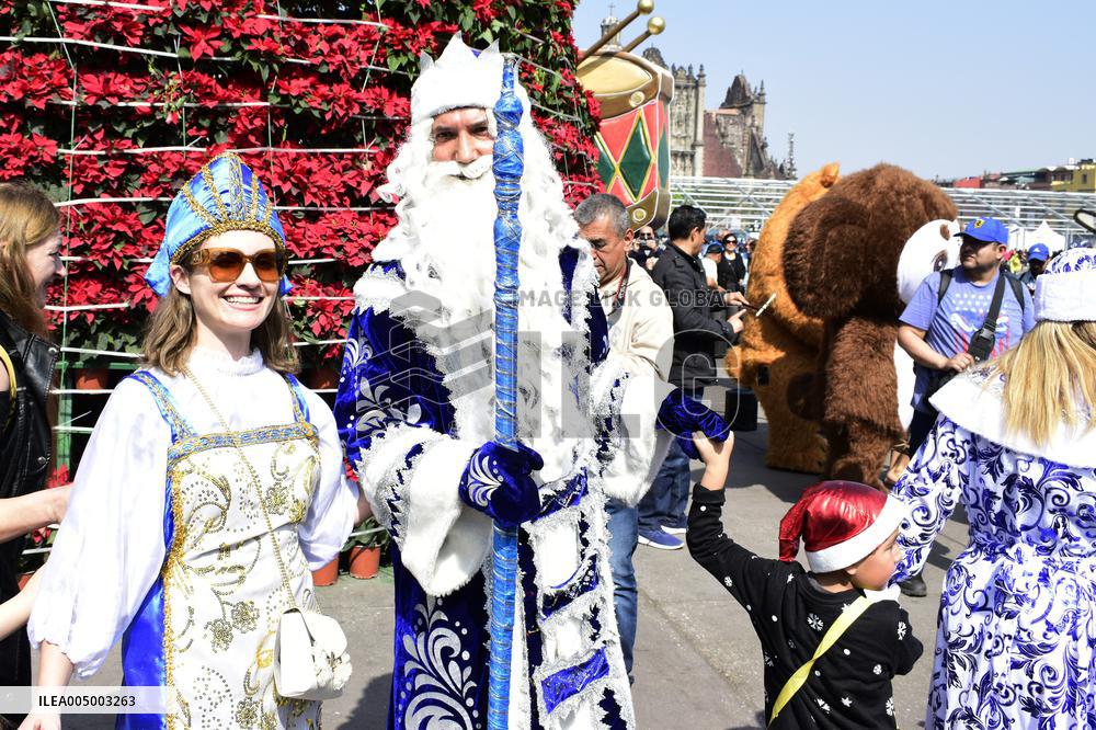 Russian Santa Christmas Parade - Mexico