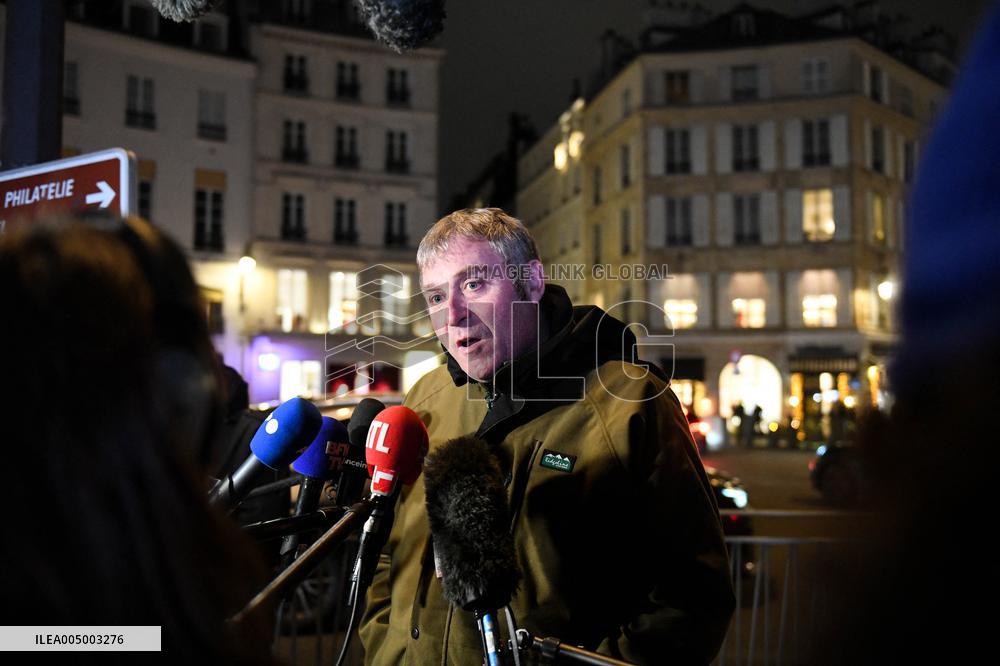 Press Conference by Agricultural Representatives After Meeting with The French President - Paris