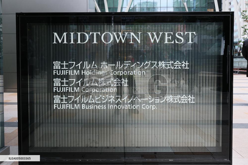Fujifilm signboard and logo