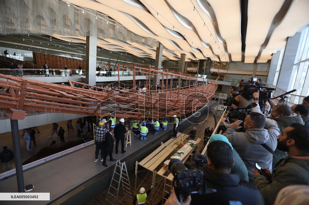 Restoration of The Ancient King Khufu's Second Solar Boat - Cairo