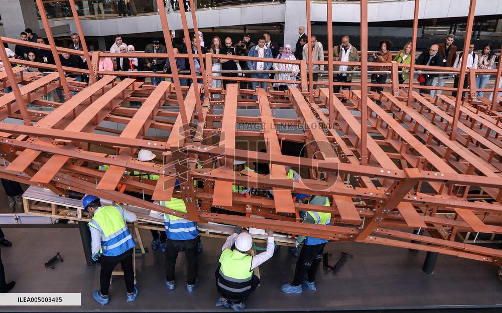 Restoration of The Ancient King Khufu's Second Solar Boat - Cairo