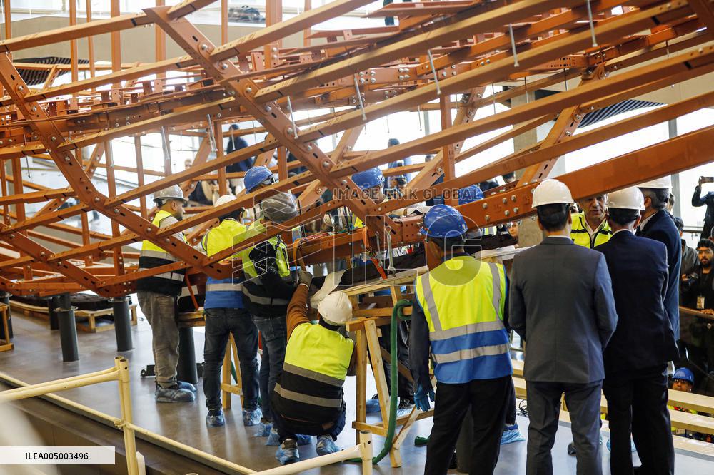 Restoration of The Ancient King Khufu's Second Solar Boat - Cairo