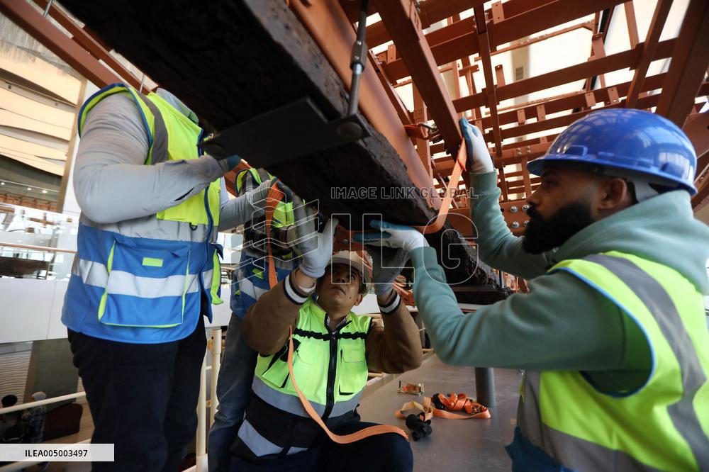 Restoration of The Ancient King Khufu's Second Solar Boat - Cairo