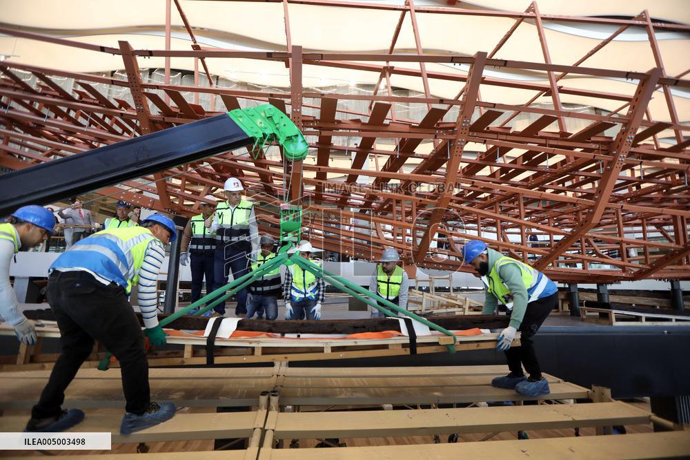 Restoration of The Ancient King Khufu's Second Solar Boat - Cairo