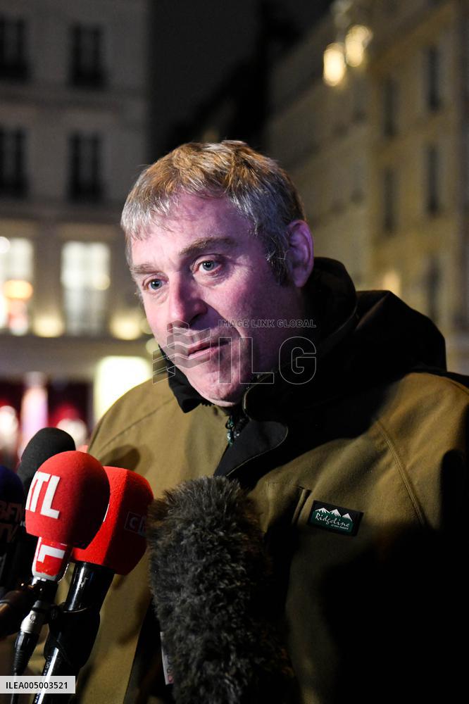 Press Conference by Agricultural Representatives After Meeting with The French President - Paris
