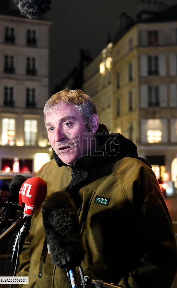Press Conference by Agricultural Representatives After Meeting with The French President - Paris