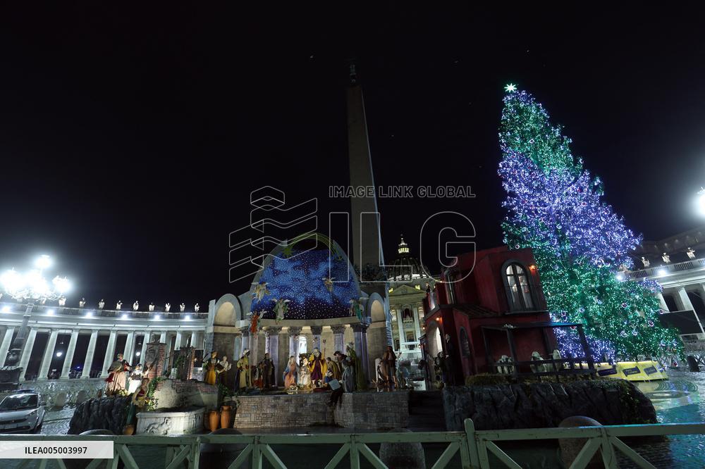 Pope Leo XIV presides over the Christmas Eve Mass