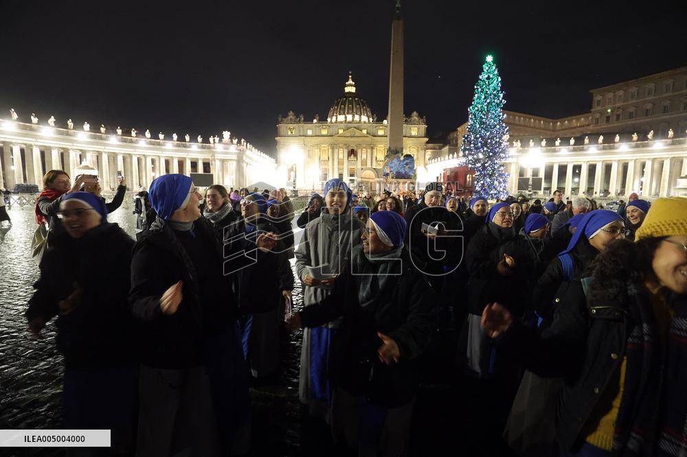 Pope Leo XIV presides over the Christmas Eve Mass