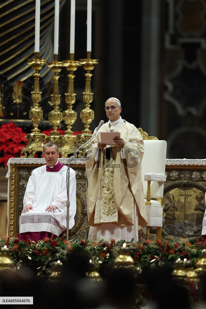Pope Leo XIV presides over Christmas Mass - Vatica