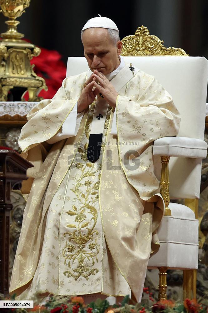 Pope Leo XIV presides over Christmas Mass - Vatica