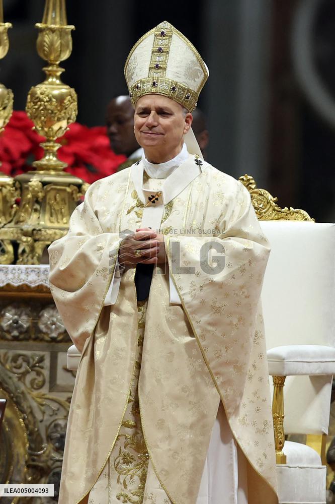 Pope Leo XIV presides over Christmas Mass - Vatica