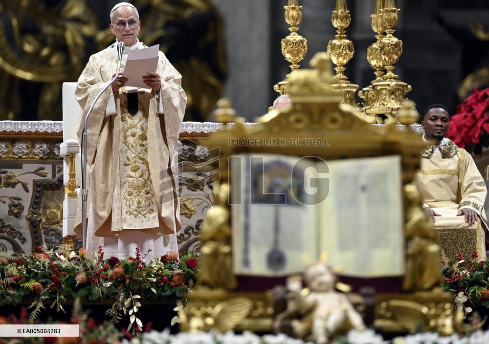 Pope Leo XIV Celebrates Christmas Morning Mass - Vatican