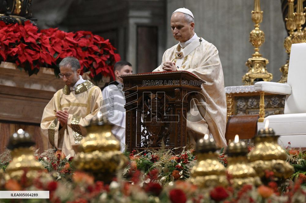 Pope Leo XIV Celebrates Christmas Morning Mass - Vatican