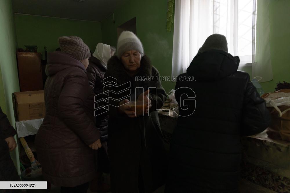 Military Chaplain Holds Christmas Service near the Frontline in Kharkiv Region - Ukraine