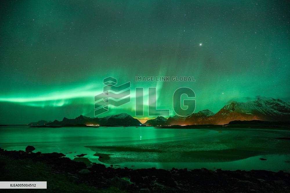 Aurora Seen at Night - Norway