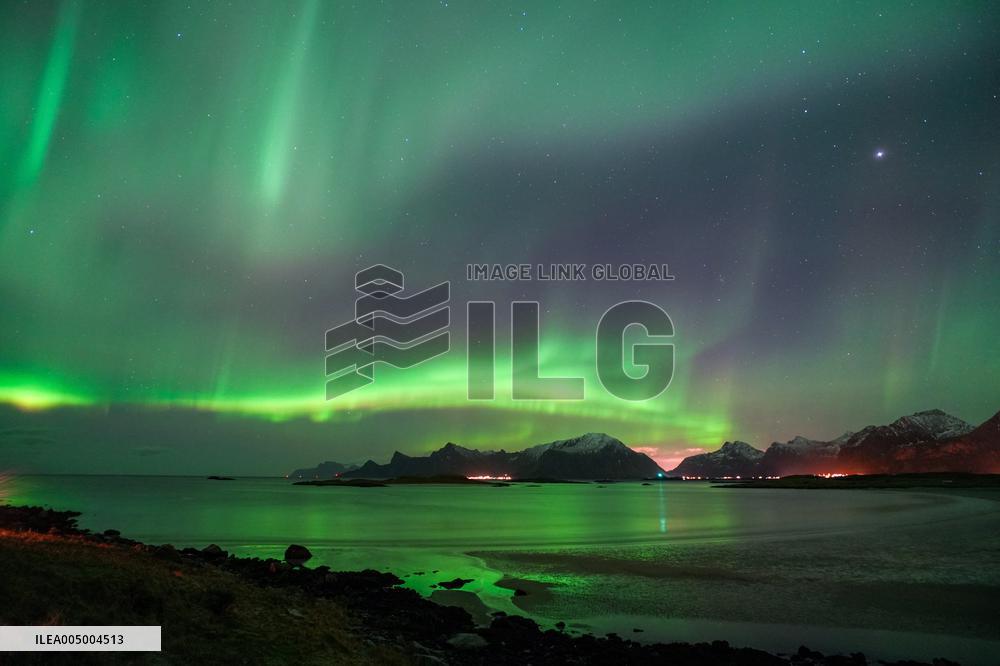 Aurora Seen at Night - Norway