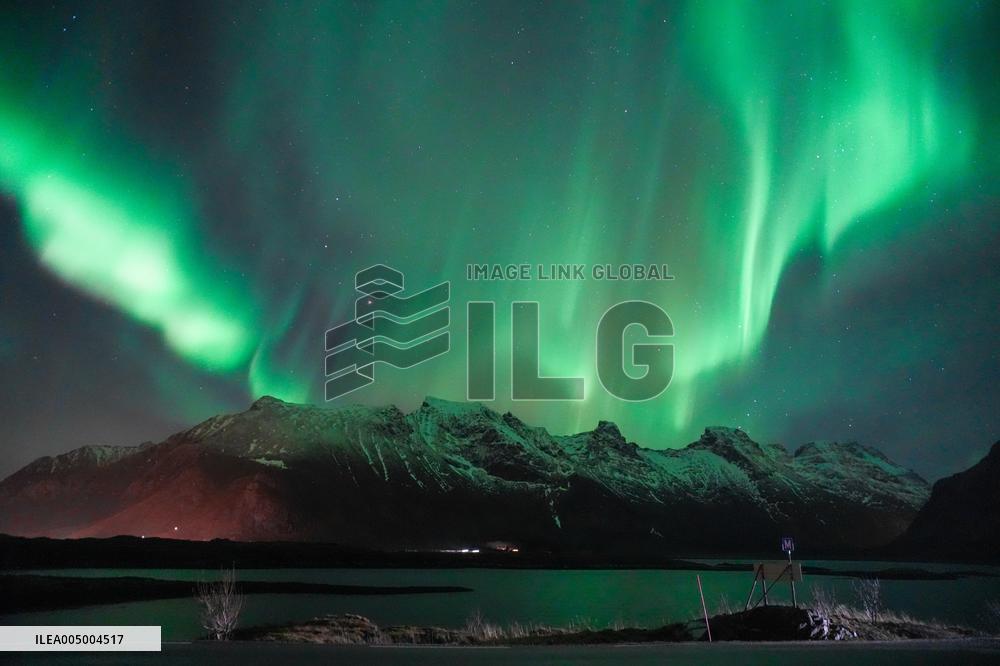 Aurora Seen at Night - Norway
