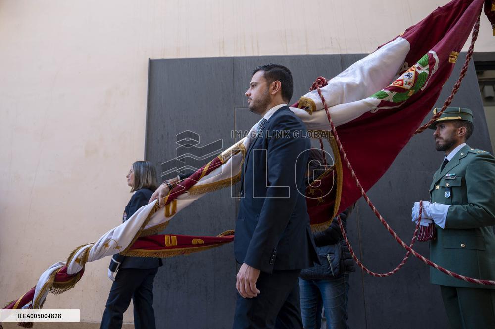 Celebration of Día del Pendón In Almeria - Spain