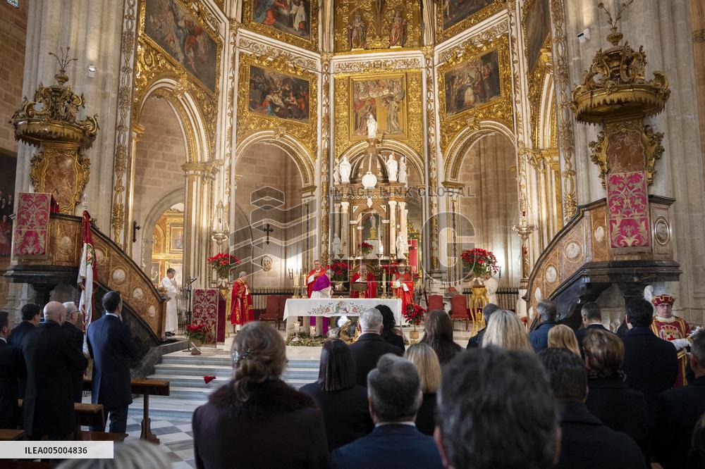 Celebration of Día del Pendón In Almeria - Spain
